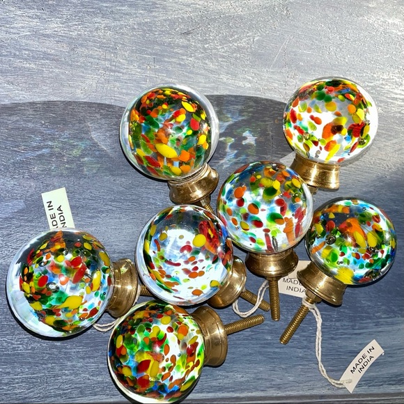 🎨1 Hand Blown Glass Drawer Pull/Knob🎨 - Picture 7 of 9
